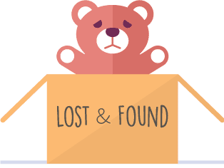 lost and found bear stock image